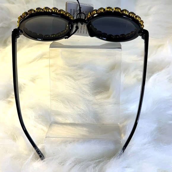 Oversized Frame Rhinestone Bling Glasses - Picture 4 of 6